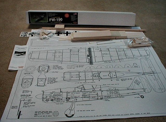 rc fw 190 balsa kit